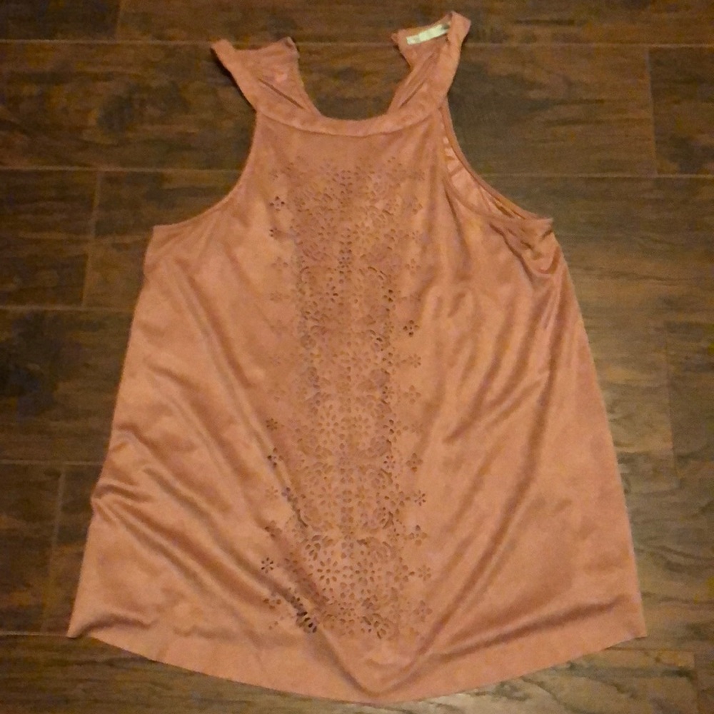 Women’s Maurices’s Suede like tank. Blush pink
